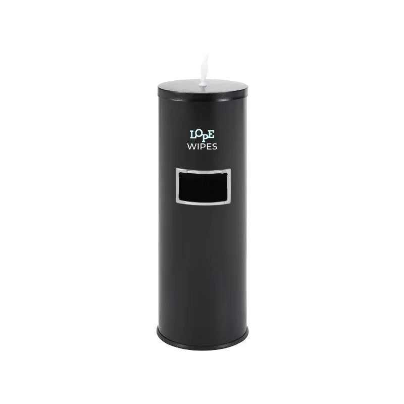 Equipment Wipes Standing Dispenser - Matte Black