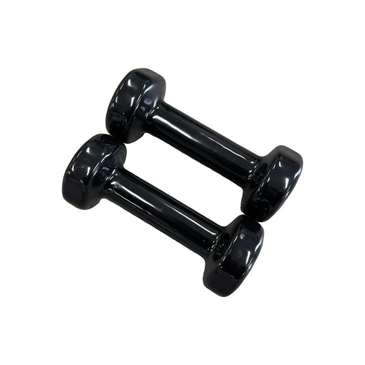 2kg Hand Held Weights Black - One pair