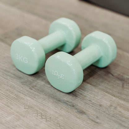 3kg Hand Held Weights Green - One pair