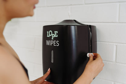 Equipment Wipes Wall Dispenser - Black