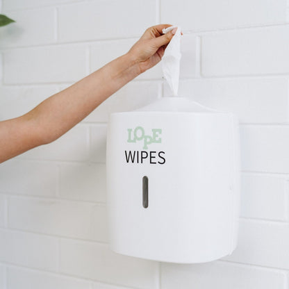 Equipment Wipes Wall Dispenser - White