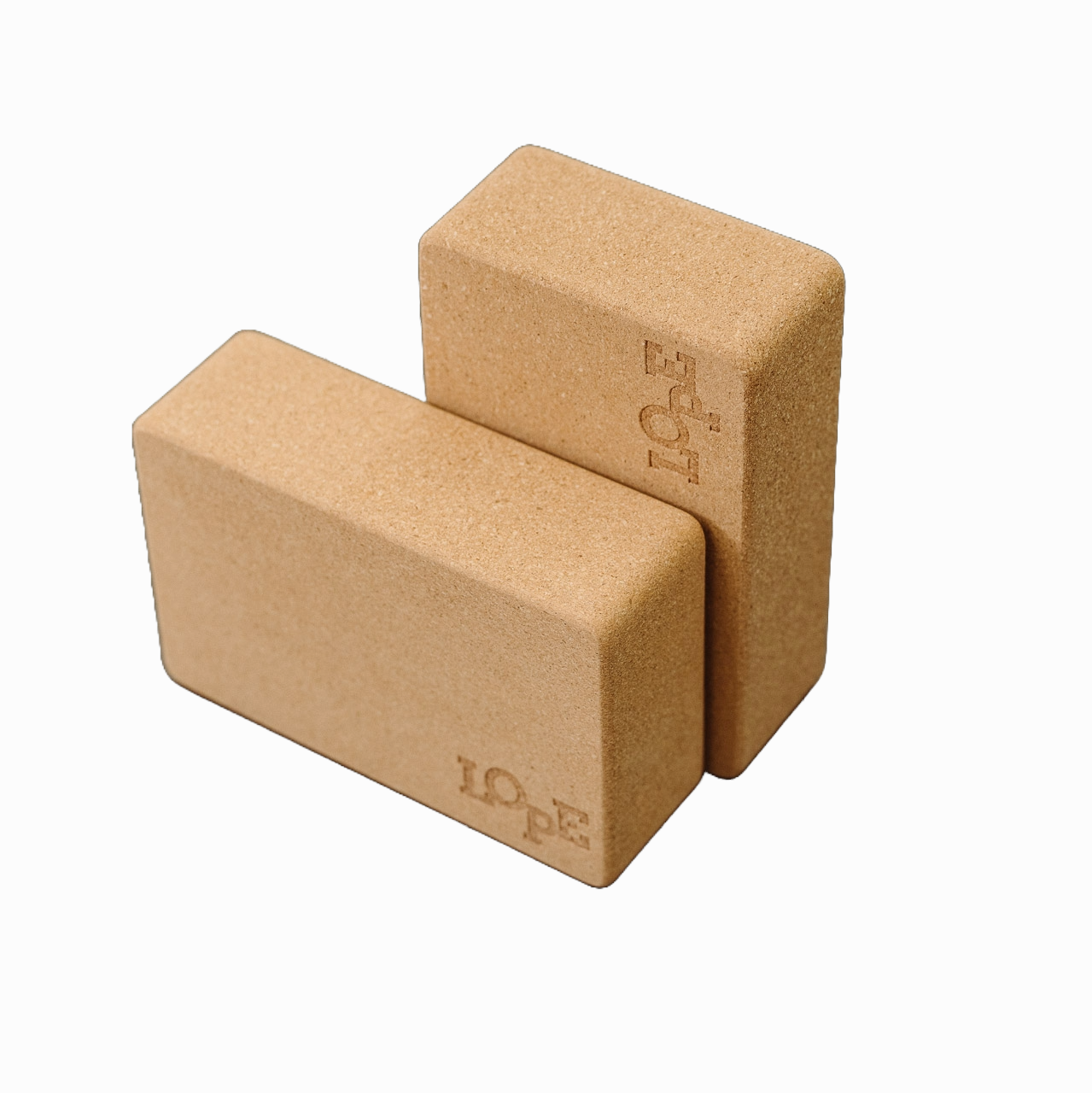 LOPE Cork Yoga Block -  Twin Pack