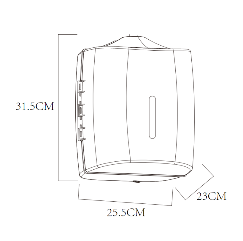 Equipment Wipes Wall Dispenser - White